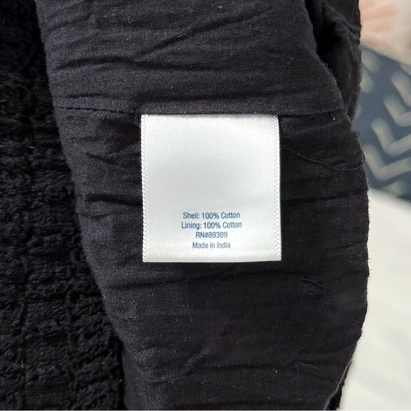 Vintage 90s Tiered Black Maxi Skirt with elastic waist Boho Whimsigoth Fairy - Picture 13 of 13